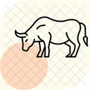 Bull Grazing Bull Grazing Icon