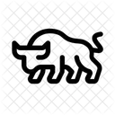 Bull Animal Strong Icon