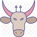 Bull Aggressive Animal Icon