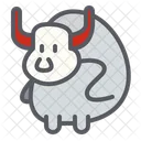 Bull Monster Halloween Creature Icon