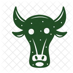 Bull Potrait Emoji Icon