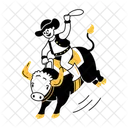 Bull Ride  Icon