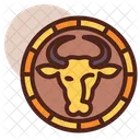 Bull Shield Shield Protection Icon