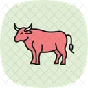Bull standing still  Icon