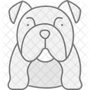 Bulldog Perro Mascota Icono