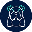 Bulldog Perro Mascota Icono