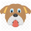 Bulldog Face Pet Icon