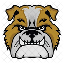 Bulldogge Gesicht  Symbol