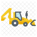 Backhoe Construction Vehicle Icon