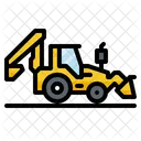 Backhoe Construction Vehicle Icon