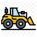 Bulldozer Construction Tractor Icon