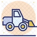 Bulldozer Industrial Machine Construction Vehicle Icon