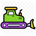 Bulldozer Industrial Machine Construction Vehicle Icon