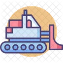 Bulldozer Loader Vehicle Icon