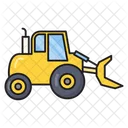 Bulldozer Construction Truck Icon