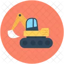 Bulldozer Construction Excavator Icon