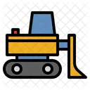 Bulldozer Construction Excavator Icon