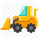 Bulldozer Excavator Transportation Icon