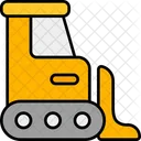 Bulldozer Excavator Vehicle Icon