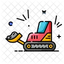 Bulldozer Machine Vehicle Icon