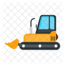 Excavator Bulldozer Vehicle Icon