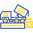 Bulldozer Crawler Dirt Icon