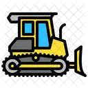 Bulldozer Machinery Industrial Icon