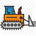 Bulldozer Construction Digger Icon