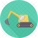 Bulldozer Construction Machine Icon