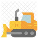 Bulldozer Vehicle Transportation Icon