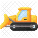 Bulldozer Construction Excavator Icon