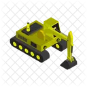 Excavator Construction Crane Icon
