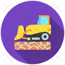 Bulldozer Terrassement Machine Icon