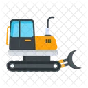 Excavator Bulldozer Bulldozer Vehicle Icon