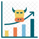 Bullenmarkt-Chart  Symbol