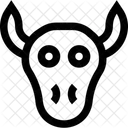Bullenschadel Arabischer Mann Arabische Frau Symbol