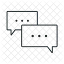 Bulles Chat Commentaires Icône