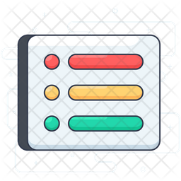 Bullet Points Icon Of Colored Outline Style Available In Svg Png Eps Ai Icon Fonts