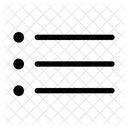 Bulleted list menu  Icon