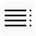 Bulleted List Mirrored Icon