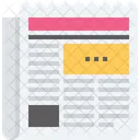 Newsletter Papier Presse Icône