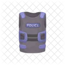 Bulletproof Vest Body Armor Icon