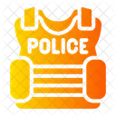Bulletproof Vest Protection Security Icon