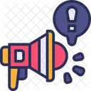 Bullhorn Loudspeaker Announcement Icon
