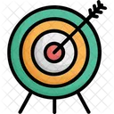 Bullseye Dart Board Goal Icon