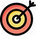 Bullseye Dartboard Goal Icon