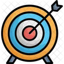 Bullseye Arrow Dartboard Focus Icon