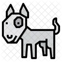 Bullterrier Hund Tier Symbol