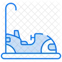 Bumper Car Amusement Park Fun Icon