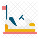 Bumper Car Amusement Park Family Fun Icon